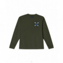 Jerséis y Sudaderas Sudadera BLUE BANANA Crew Classic Khaki