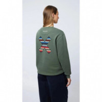 Jerséis y Sudaderas Sudadera BLUE BANANA Crew Classic Khaki