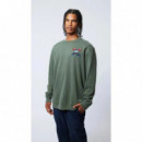 Jerséis y Sudaderas Sudadera BLUE BANANA Crew Classic Khaki