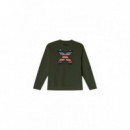 Jerséis y Sudaderas Sudadera BLUE BANANA Crew Classic Khaki