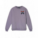 Jerséis y Sudaderas Sudadera BLUE BANANA Crew Classic Lilac