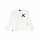Jerséis y Sudaderas Sudadera BLUE BANANA Crew Classic Off-white