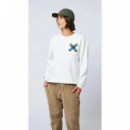 Jerséis y Sudaderas Sudadera BLUE BANANA Crew Classic Off-white
