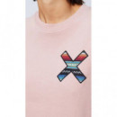 Jerséis y Sudaderas Sudadera BLUE BANANA Crew Classic Peach