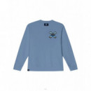Jerséis y Sudaderas Sudadera BLUE BANANA Crew Classic Sky Blue