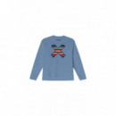 Jerséis y Sudaderas Sudadera BLUE BANANA Crew Classic Sky Blue
