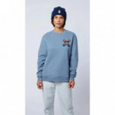 Jerséis y Sudaderas Sudadera BLUE BANANA Crew Classic Sky Blue