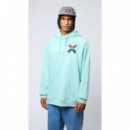 Jerséis y Sudaderas Sudadera BLUE BANANA Hoodie Classic Acqua