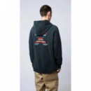 Jerséis y Sudaderas Sudadera BLUE BANANA Hoodie Classic Anthracite