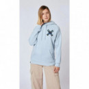 Jerséis y Sudaderas Sudadera BLUE BANANA Hoodie Classic Ice Blue