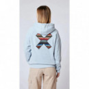 Jerséis y Sudaderas Sudadera BLUE BANANA Hoodie Classic Ice Blue