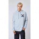 Jerséis y Sudaderas Sudadera BLUE BANANA Hoodie Classic Ice Blue