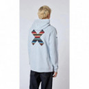 Jerséis y Sudaderas Sudadera BLUE BANANA Hoodie Classic Ice Blue