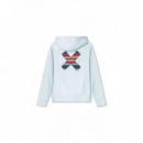Jerséis y Sudaderas Sudadera BLUE BANANA Hoodie Classic Ice Blue