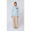 Jerséis y Sudaderas Sudadera BLUE BANANA Hoodie Classic Ice Blue