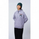Jerséis y Sudaderas Sudadera BLUE BANANA Hoodie Classic Lilac
