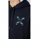Jerséis y Sudaderas Sudadera BLUE BANANA Hoodie Classic Navy