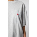Camisetas Hombre Camiseta BLUE BANANA Heart Pocket Light Grey Melange