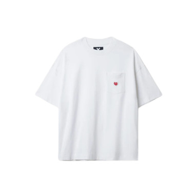 Camisetas Hombre Camiseta BLUE BANANA Heart Pocket White