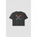 Camiseta BLUE BANANA de Mujer Classic Anthracite