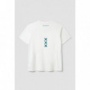 Camiseta BLUE BANANA Bonfire White