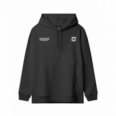 Jers&eacute;is y Sudaderas Sudadera BLUE BANANA Unisex con Capucha Atlas Black