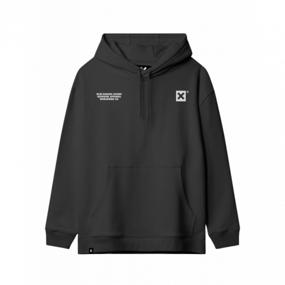 Jerséis y Sudaderas Sudadera BLUE BANANA Unisex con Capucha Atlas Black