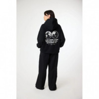 Jerséis y Sudaderas Sudadera BLUE BANANA Unisex con Capucha Atlas Black