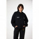 Jerséis y Sudaderas Sudadera BLUE BANANA Unisex con Capucha Atlas Black