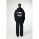 Jerséis y Sudaderas Sudadera BLUE BANANA Unisex con Capucha Atlas Black