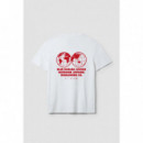 Camiseta BLUE BANANA Unisex White Atlas