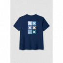 Camiseta BLUE BANANA Unisex Navy Square