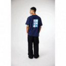 Camiseta BLUE BANANA Unisex Navy Square
