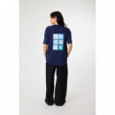 Camiseta BLUE BANANA Unisex Navy Square