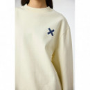 Sudadera BLUE BANANA Unisex Cream Amsterdam
