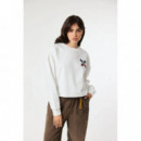 Sudadera BLUE BANANA Mujer Classic Blanca