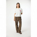 Camisetas Mujer Camiseta BLUE BANANA Mujer Nature Blanca