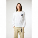 Camiseta BLUE BANANA Unisex Manga Larga Classic Blanca