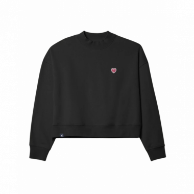 Sudadera BLUE BANANA Mujer Heart Negra