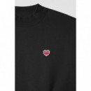 Sudadera BLUE BANANA Mujer Heart Negra
