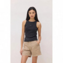 Tank Top BLUE BANANA Mujer Logo Anthracite