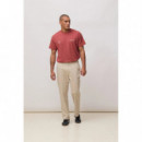 Pantalones Pantalón BLUE BANANA Matt Straight Beige