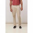 Pantalones Pantalón BLUE BANANA Matt Straight Beige