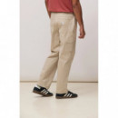 Pantalones Pantalón BLUE BANANA Matt Straight Beige