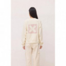 Sudadera BLUE BANANA Mujer Nature Off-White