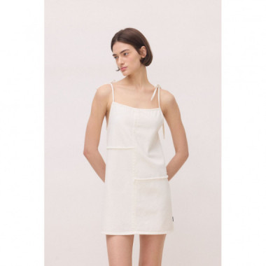 Vestido Corto BLUE BANANA Mujer Tear Off-White