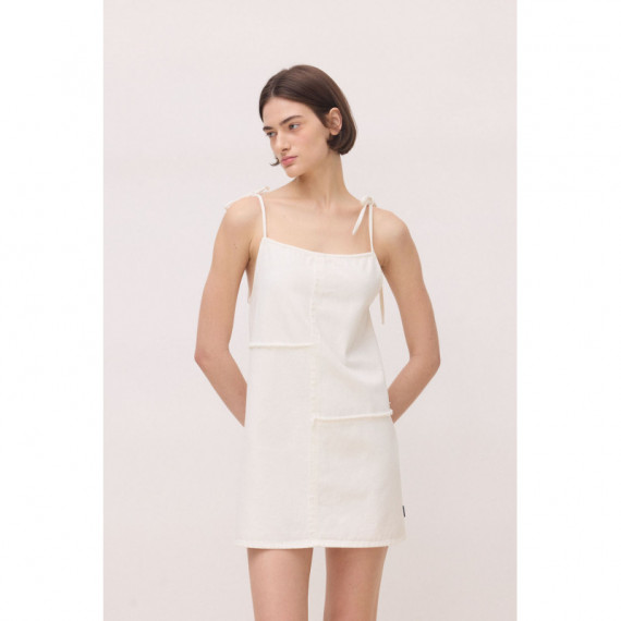 Vestido Corto BLUE BANANA Mujer Tear Off-White