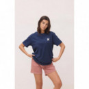 Camisetas Camiseta BLUE BANANA Unisex Amsterdam Navy