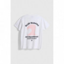 Camisetas Camiseta BLUE BANANA Unisex Artist White