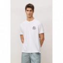 Camisetas Camiseta BLUE BANANA Unisex Drive White